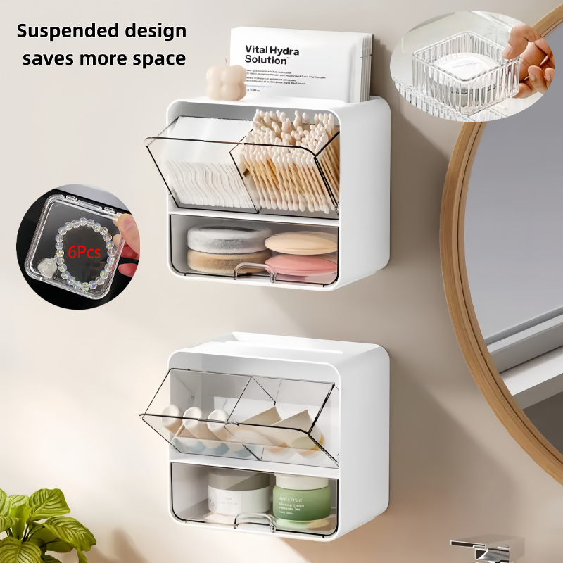 8-Piece Set, One Wall-Mounted  - Beauty Makeup Vanity Set recension och pris