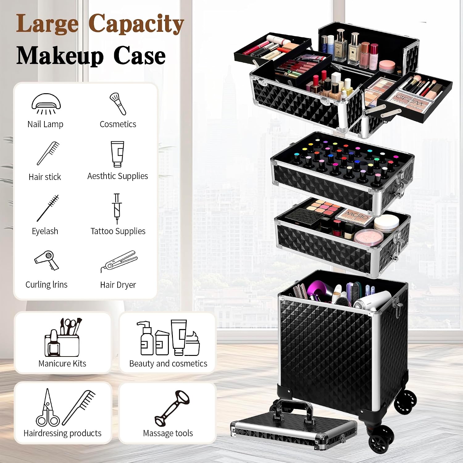 Rolling Makeup Train Case, Cos - Beauty & Makeup Katia Di Paola recension och pris