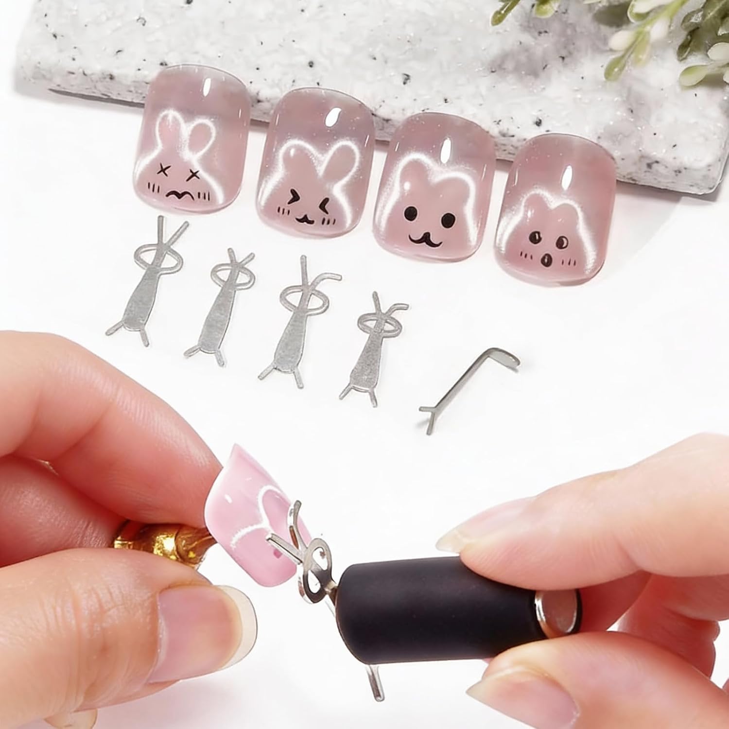 10Pcs Cat Eye Nail Magnet Set  - Contour Palette Stick recension och pris