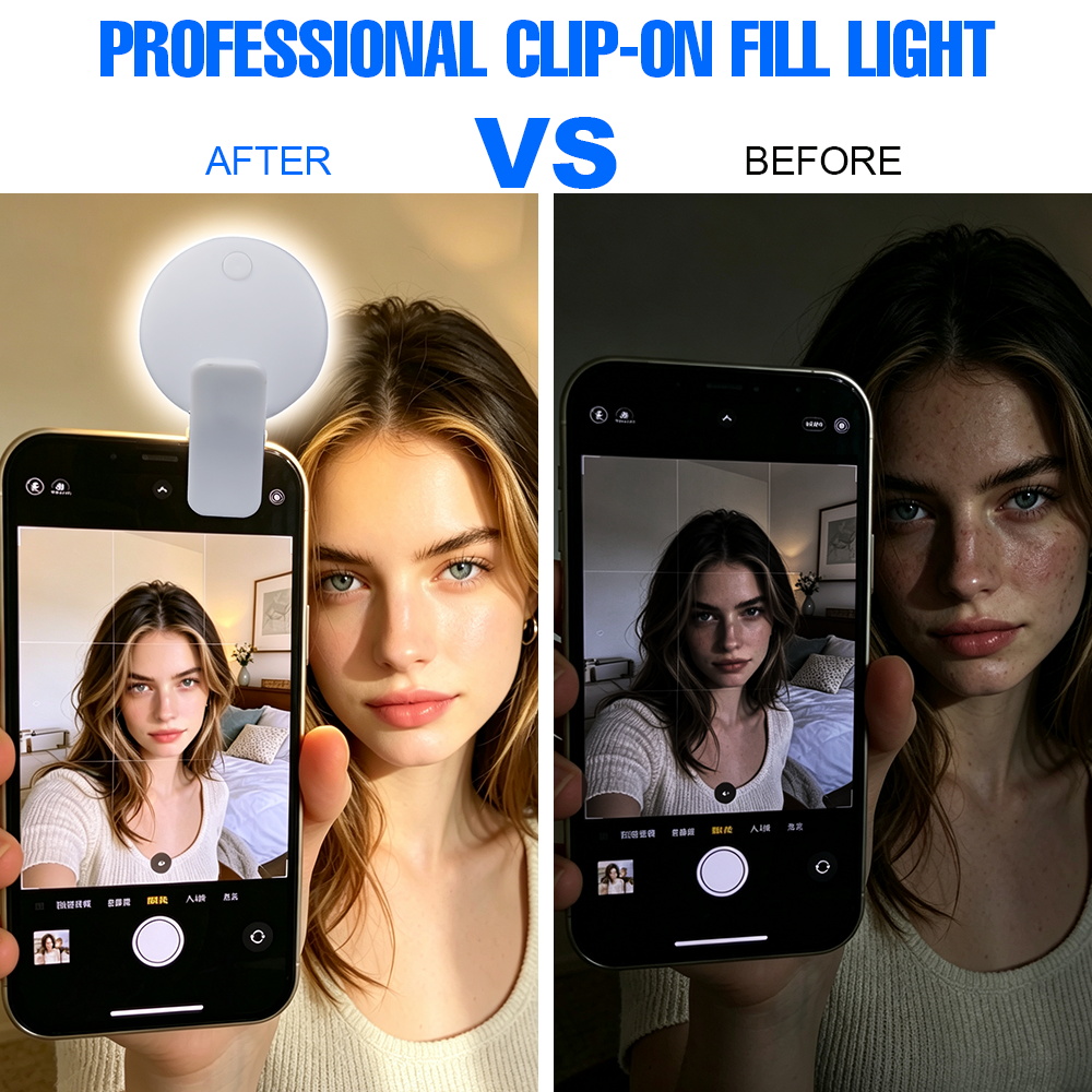 Clip On Selfie Fill Light Rech - Beauty No Makeup recension och pris